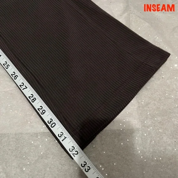 Lululemon Espresso Ribbed Softstreme Flared Pant Regular - Picture 6 of 10